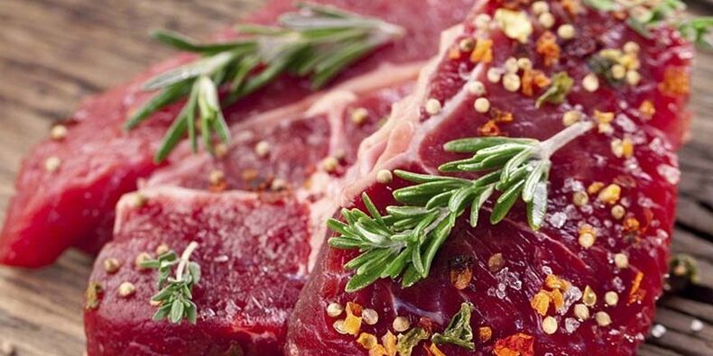 Red meat in the diet of men has a beneficial effect on erection