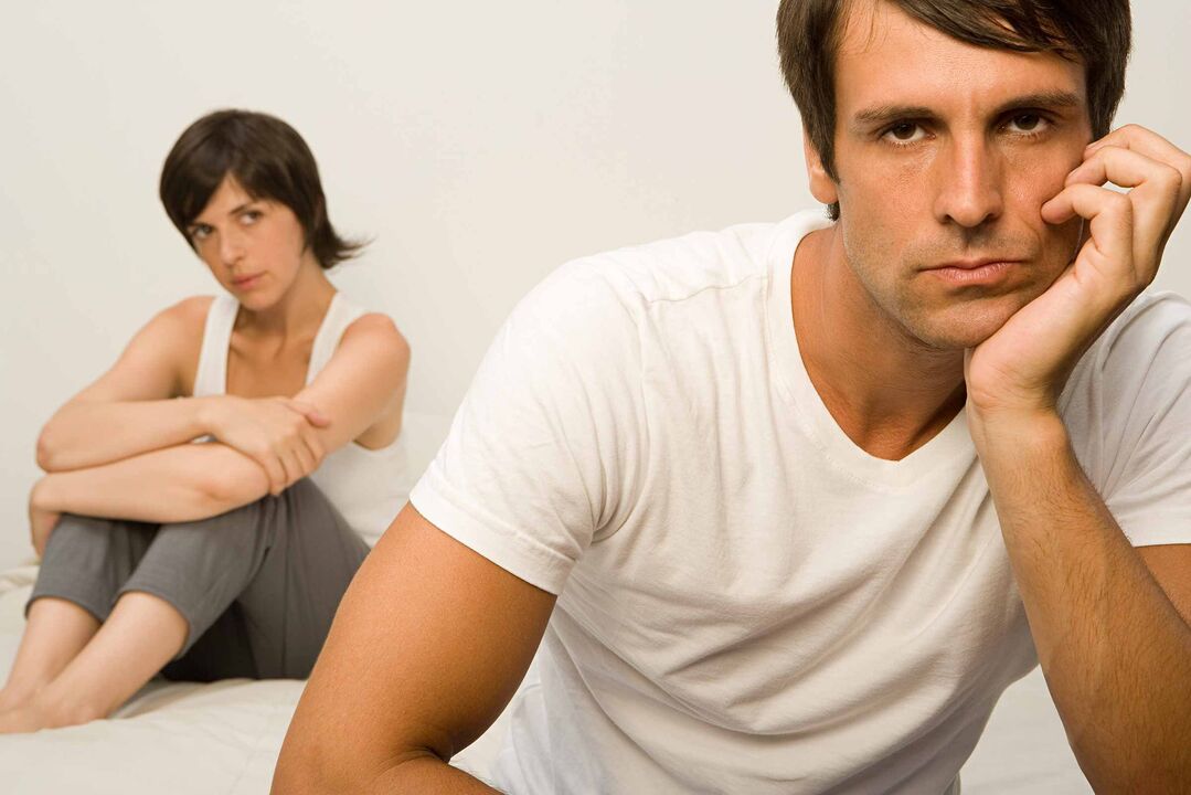 Negative factors trigger the development of impotence in men